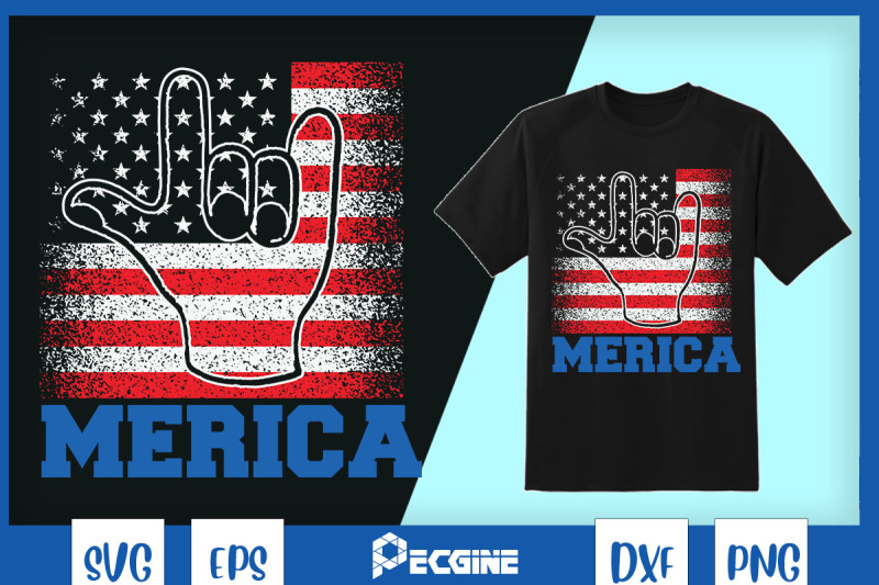 merica-rock-sign-4th-of-july-vintage