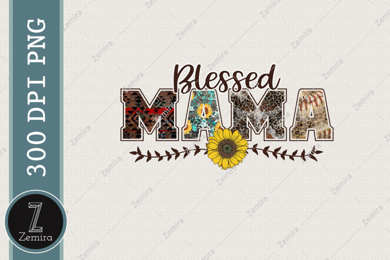 mama-blessed-sublimation-western-png