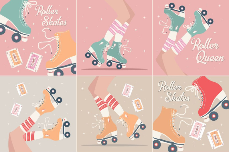roller-skates-illustrations-amp-patterns