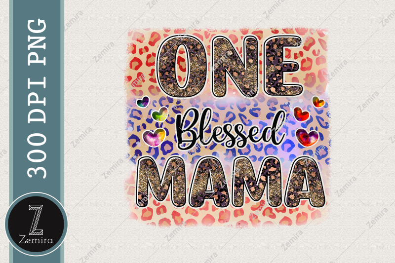 one-blessed-mama-sublimation-mothers-day