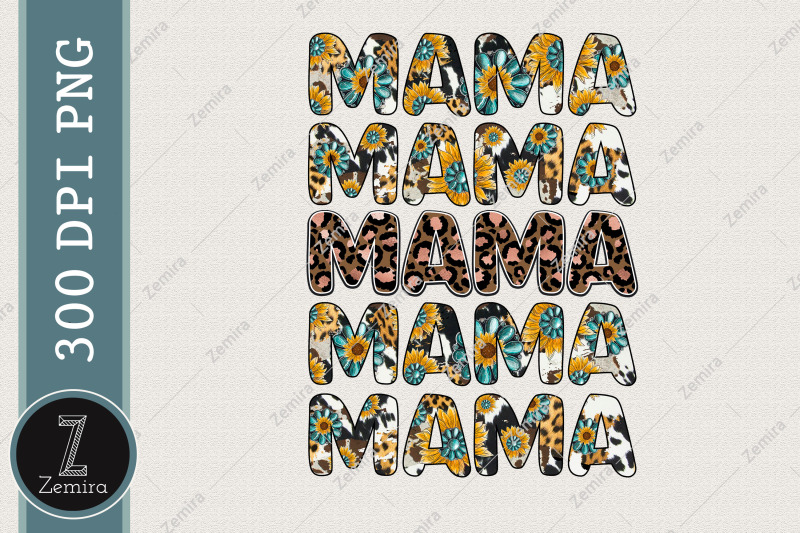 mama-sunflower-leopard-sublimation