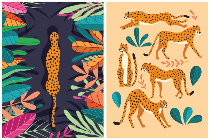 cheetahs-illustrations-amp-patterns