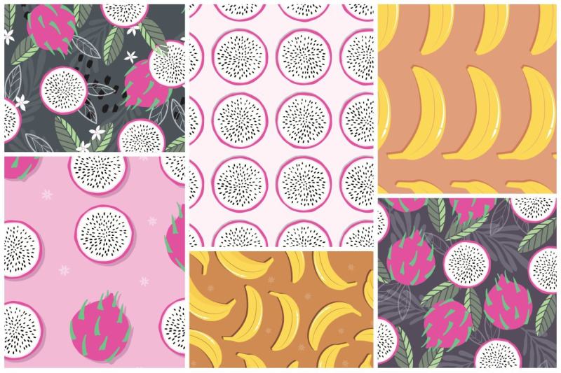 55-tropical-fruit-seamless-patterns