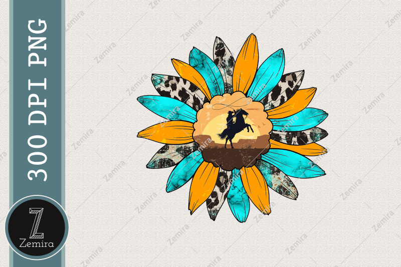 sunflower-western-cowboy-png