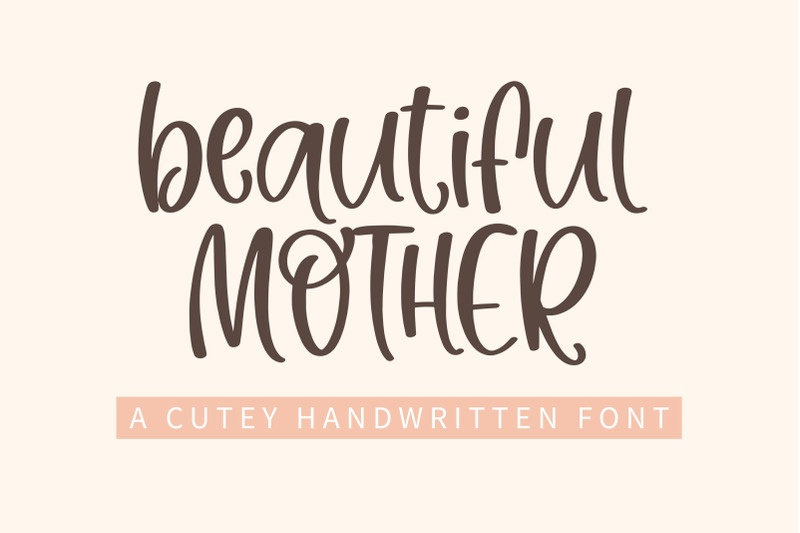 beautiful-mother-a-cutey-handwritten-font