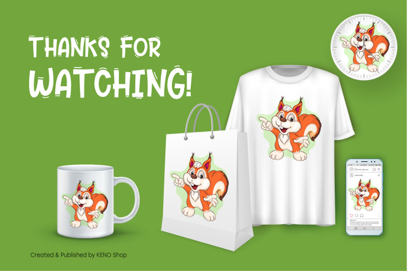 cute-cartoon-squirrel-t-shirt-png-svg