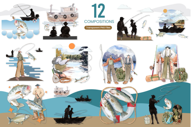 fishing-camp-illustration-watercolor