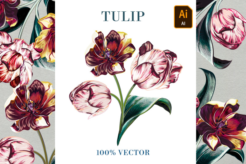 baroque-vector-tulip-illustration-3