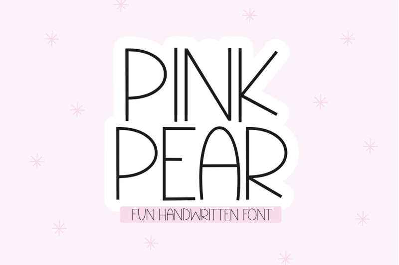 pink-pear-fun-handwritten-font