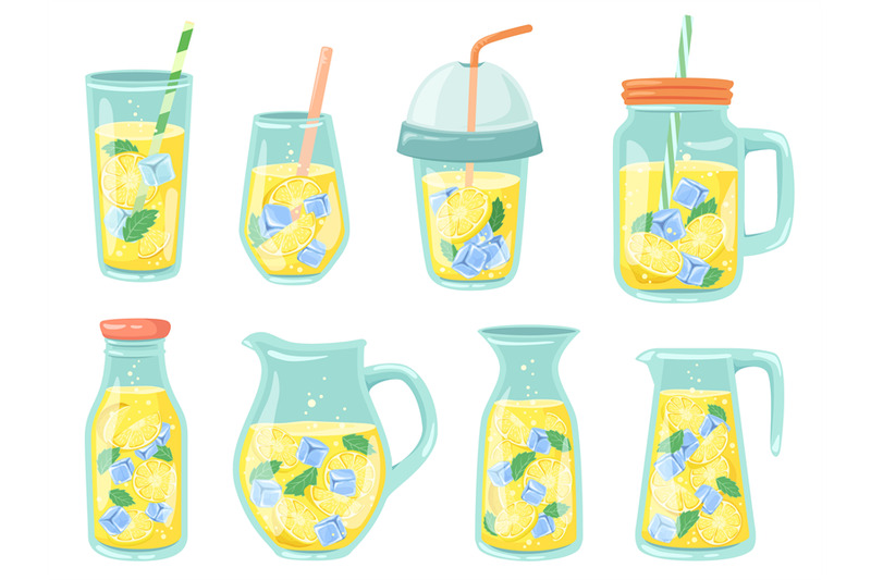 cold-lemonade-fresh-drinks-homemade-lemonade-in-bottle-jug-and-glas