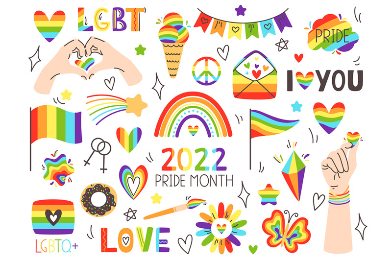 pride-lgbt-symbols-pride-month-love-signs-and-rainbow-flags-lgbtq-p