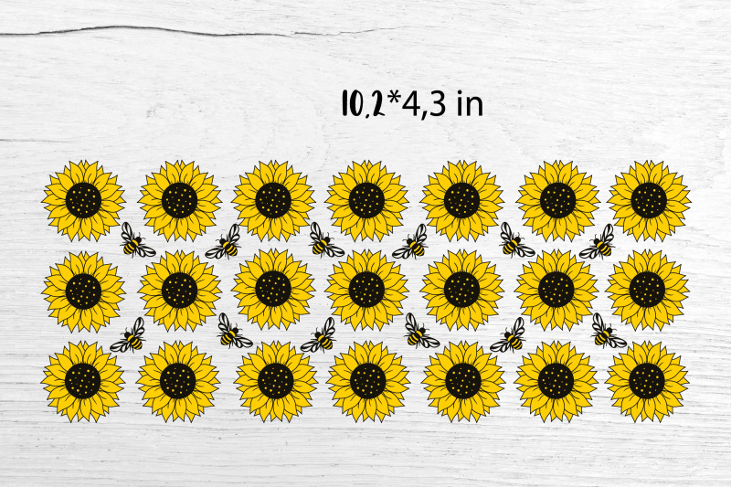 libbey-can-glass-wrap-sunflower-can-glass-full-wrap-bee-svg