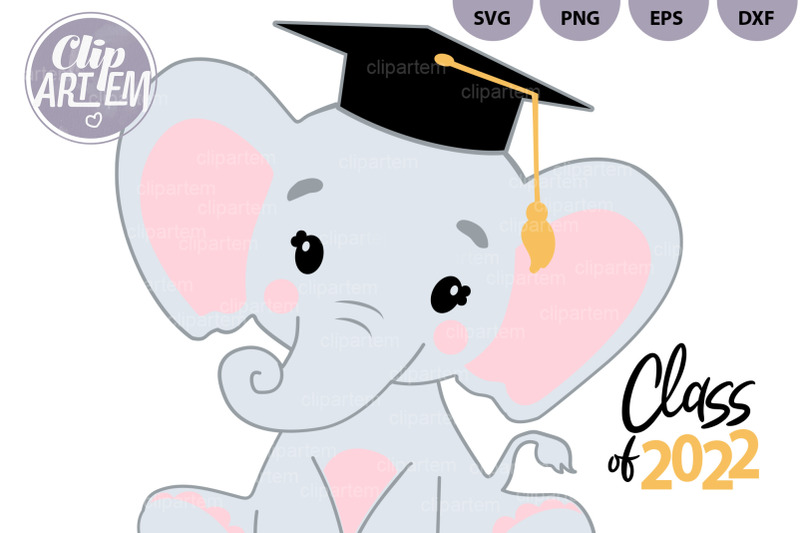 cute-graduation-elephant-svg-clip-art-vector-sublimation