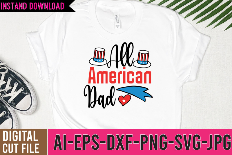 all-american-dad-svg-design-4th-of-july-svg-bundle