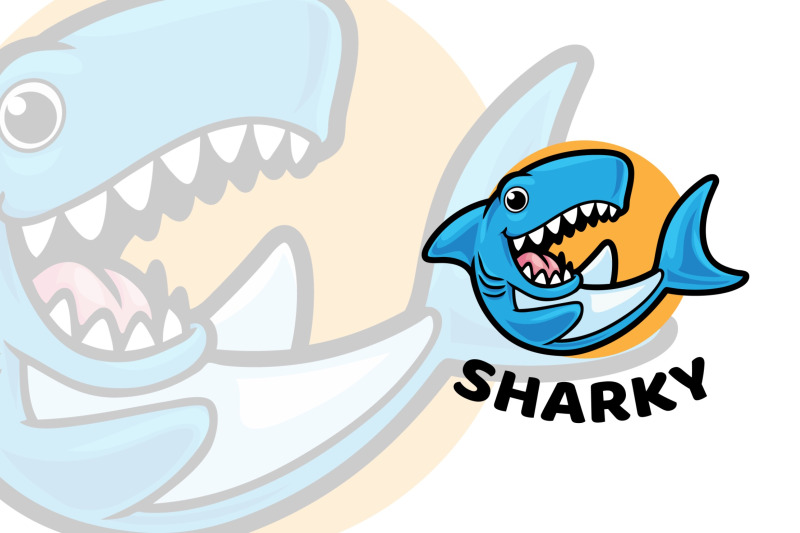 sharky-shark-mascot-logo