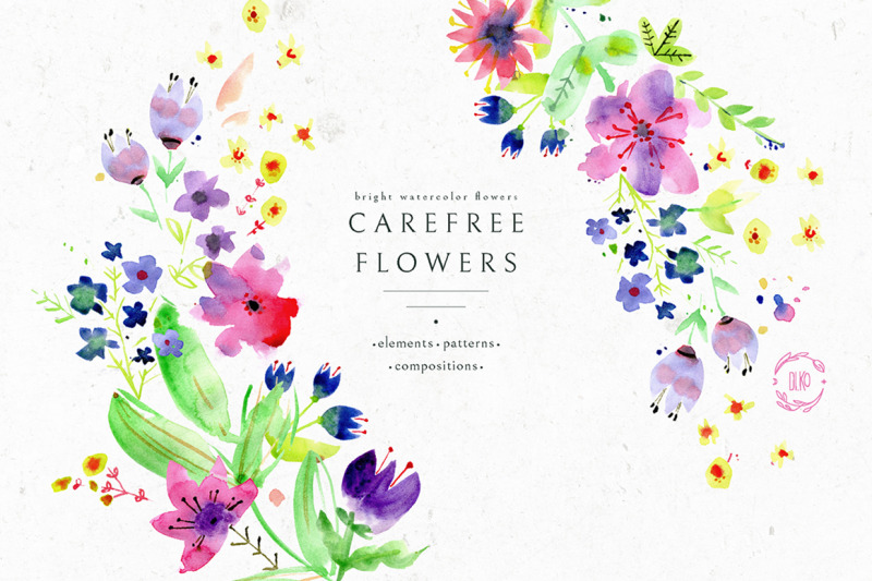 carefree-flower-watercolor-illustrations