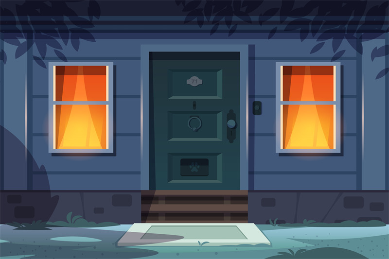 night-house-front-cartoon-country-house-exterior-with-door-porch-wind