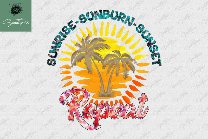 sunrise-sunburn-sunset-repeat-summer-png