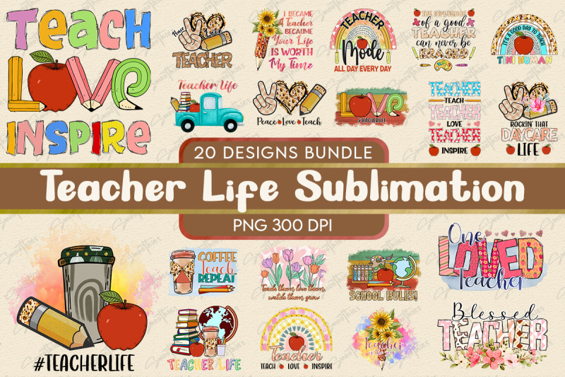 teacher-life-sublimation-bundle