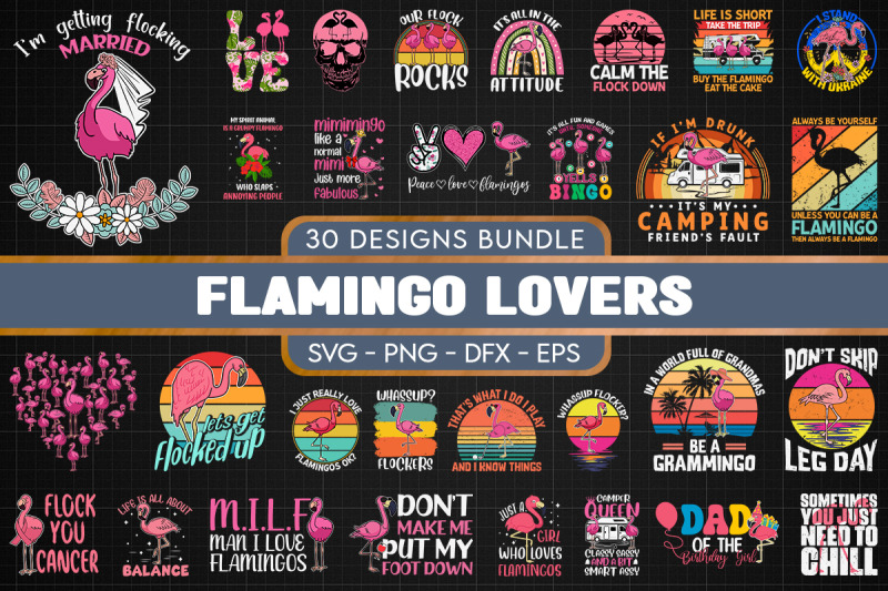 flamingo-svg-bundle