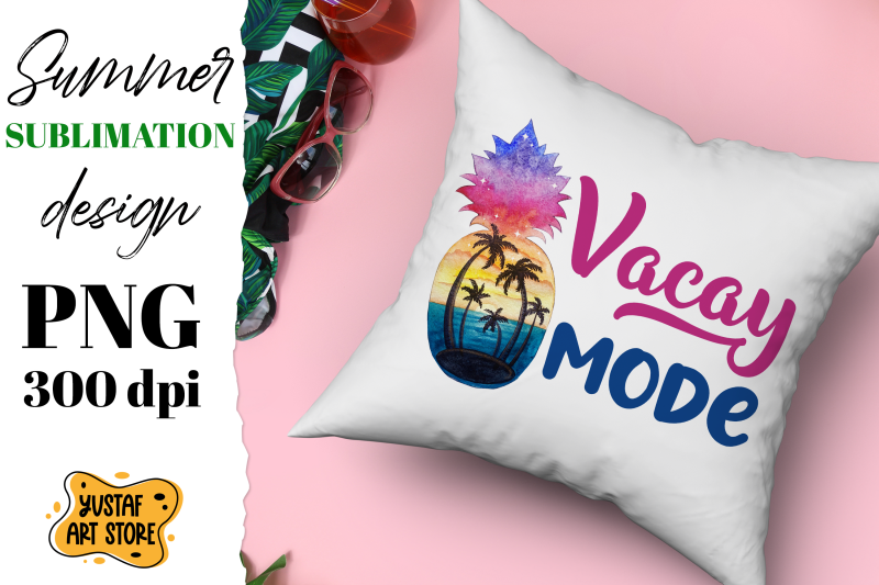 vacay-mode-vacation-sublimation-design-watercolor-pineapple