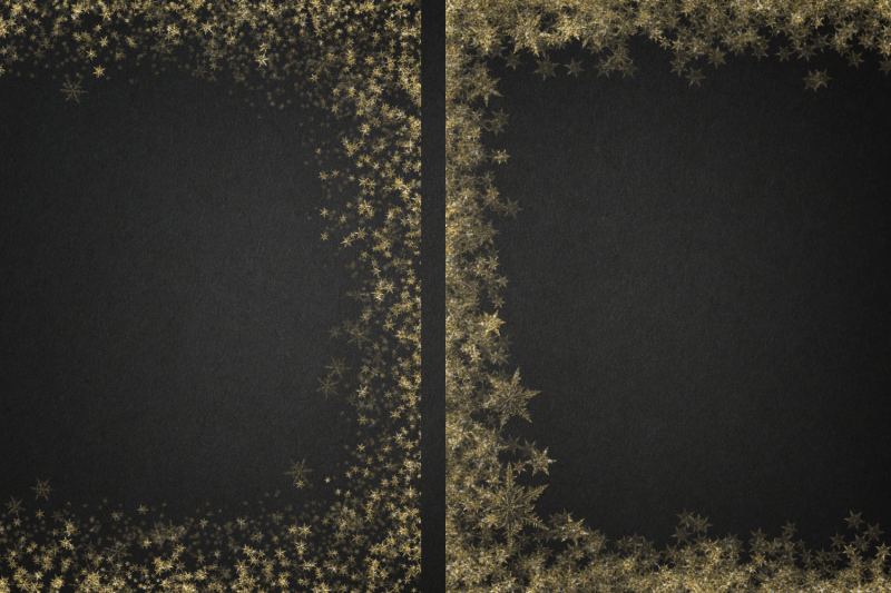 gold-frames-winter-overlays