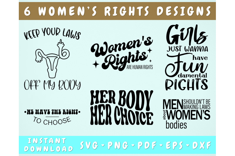 women-039-s-rights-svg-bundle-6-designs-women-039-s-rights-are-human-rights