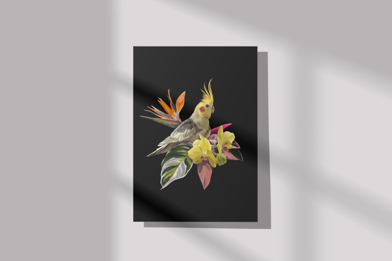 tropic-life-100-parrot-amp-flower