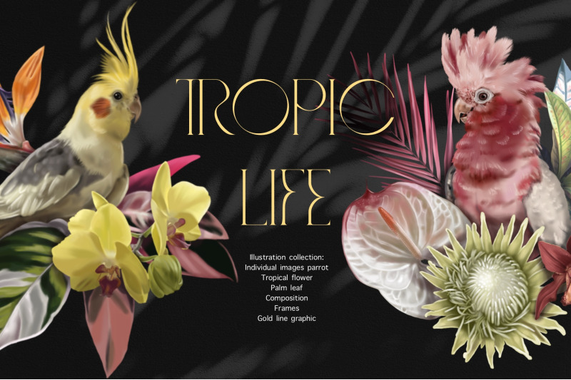 tropic-life-100-parrot-amp-flower