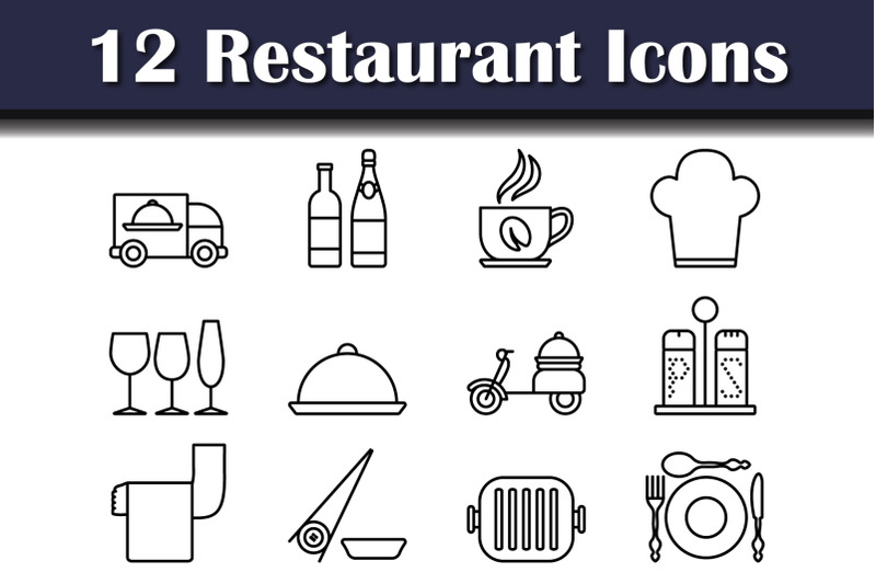 restaurant-icon-set