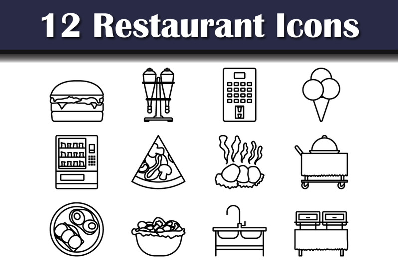 restaurant-icon-set