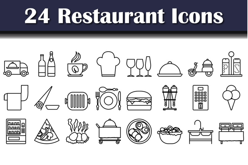 restaurant-icon-set