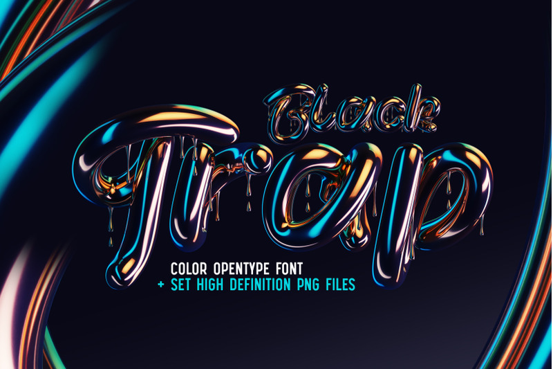 black-trap-color-bitmap-font