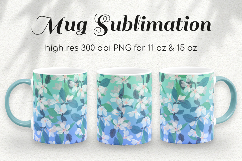gradient-sakura-flowers-11-and-15-oz-coffee-mug-sublimation