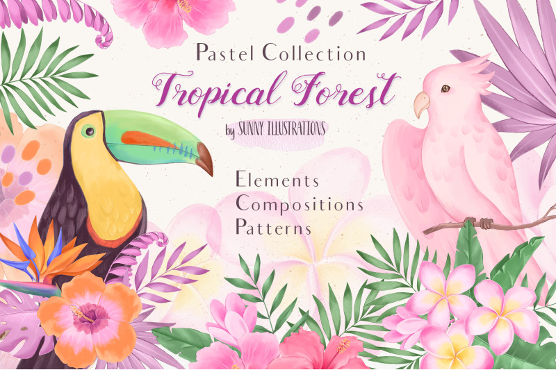 tropical-forest-pastel-collection