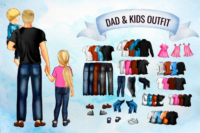 dad-amp-kids-family-creator-clipart