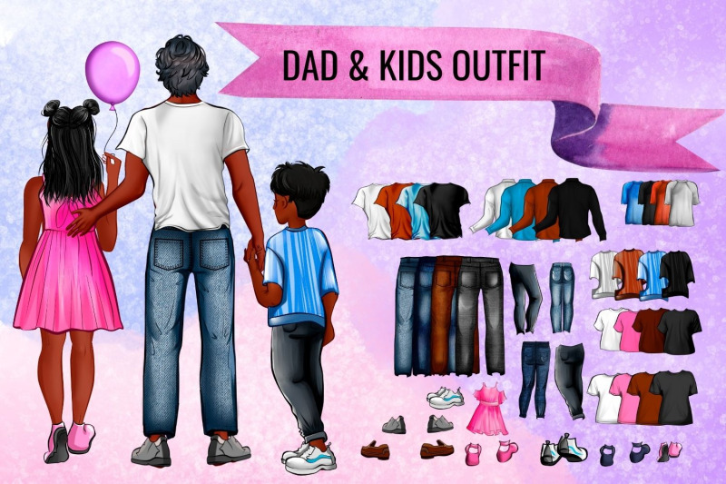 dad-amp-kids-family-creator-clipart