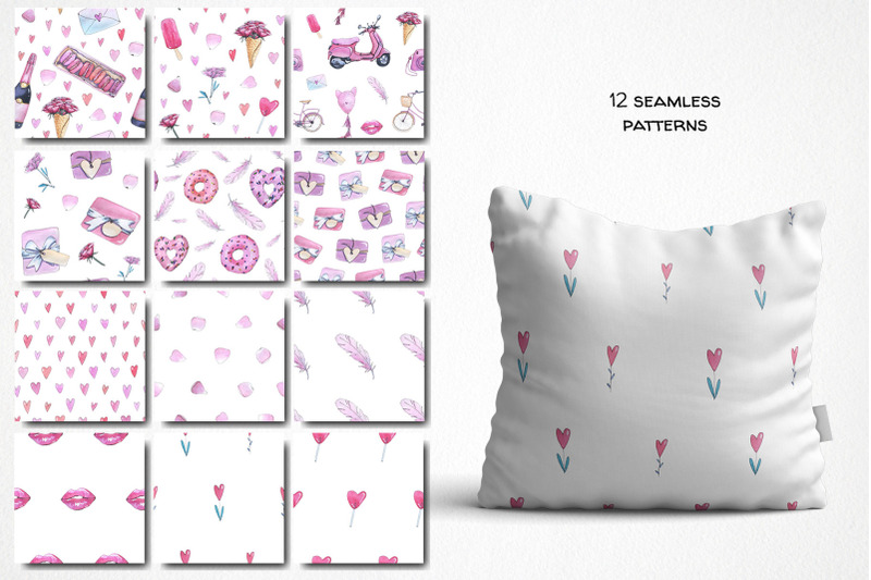 valentines-day-clipart-png-watercolor-pink-romantic-illustrations