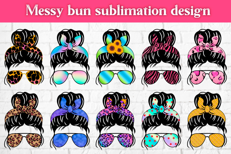 messy-bun-sublimation-design-messy-bun-mom-life-bundle