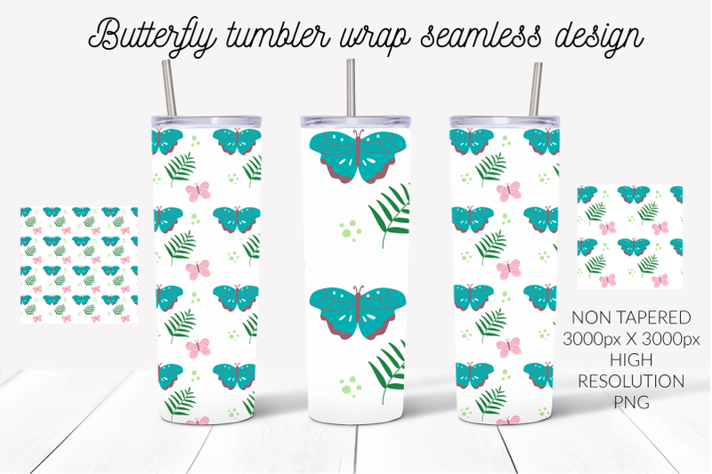 turquoise-and-pink-butterfly-seamless-pattern-tumbler-wrap