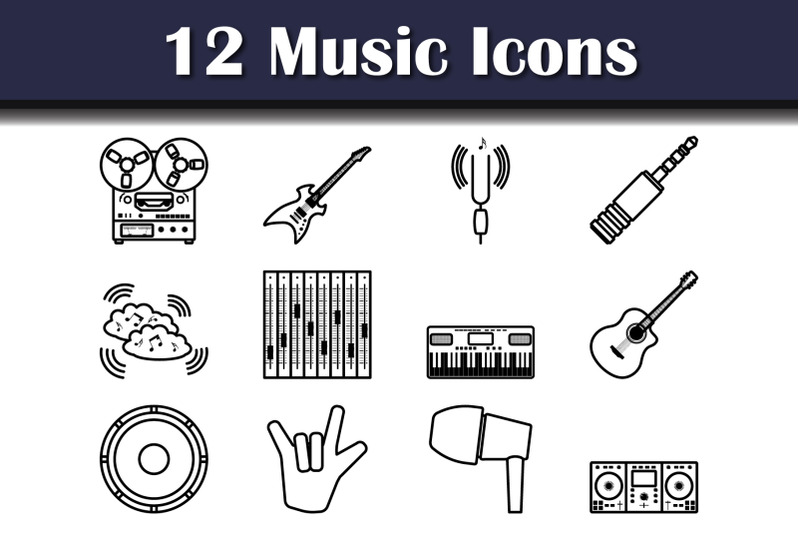 music-icon-set