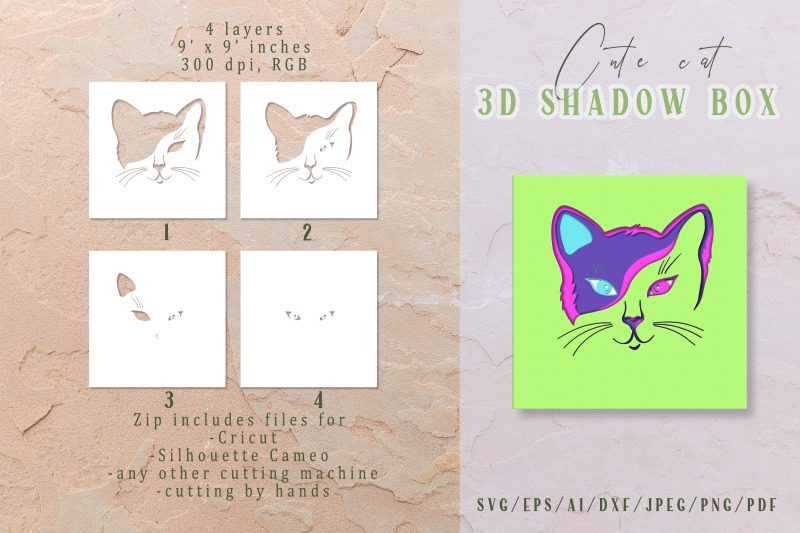 cat-3d-shadow-box-layered-papercut-cutting-files-svg