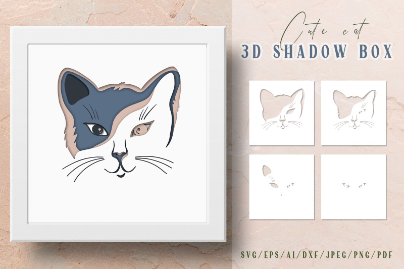 cat-3d-shadow-box-layered-papercut-cutting-files-svg