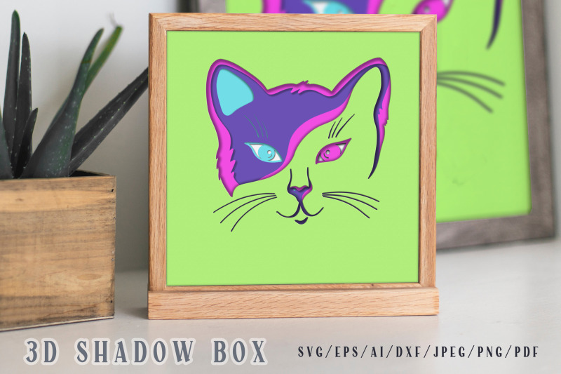 cat-3d-shadow-box-layered-papercut-cutting-files-svg