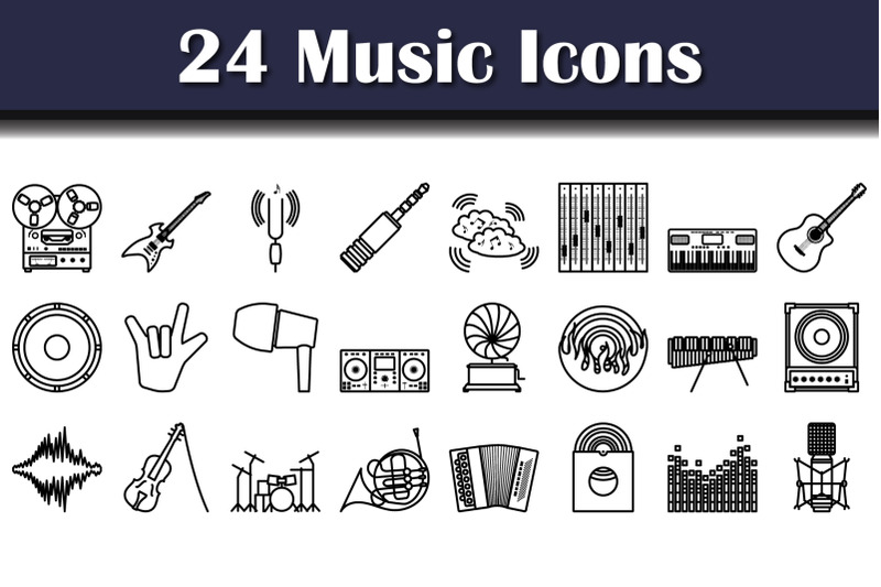 music-icon-set