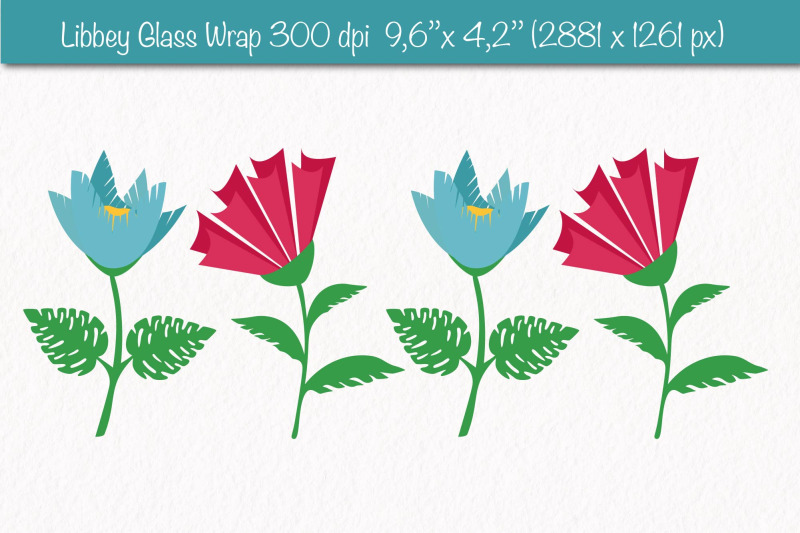 glass-wrap-sublimation-with-groovy-flowers