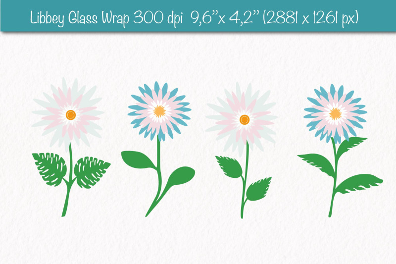 libbey-glass-wrap-sublimation-with-daisy-flowers-svg-png