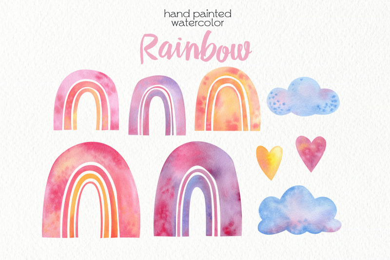 rainbow-watercolor-clipart