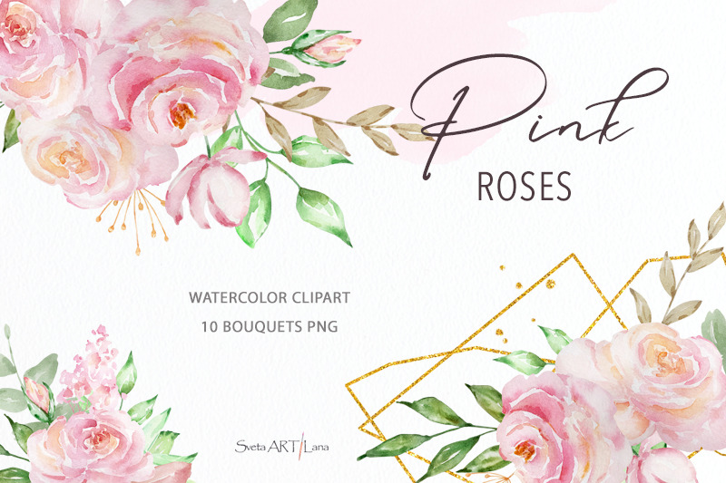 watercolor-boho-roses-bouquets-clipart