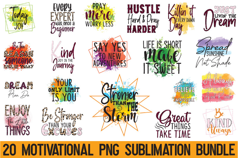 motivational-png-sublimation-bundle